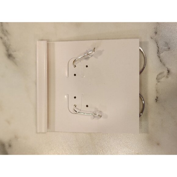 Sterling Silver & Gold-Tone Triple Circle Dangle Earrings - Picture 3 of 5